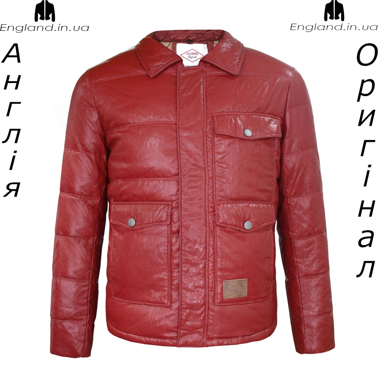 Куртка пуховик из PU кожи мужская Lee Cooper из Англии - демисезонная, цена  1900 грн., купить в Львове — Prom.ua (ID#1116827060)