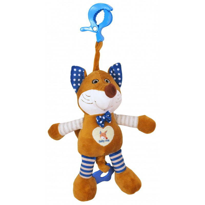 

Детская мягкая игрушка подвеска "Лис" с мелодией для кроватки Baby Mix STK-17508, голубая (8177), Голубой