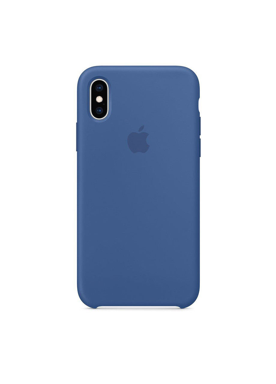 

Чехол Apple Silicone case for iPhone X/XS Delft Blue, Синий