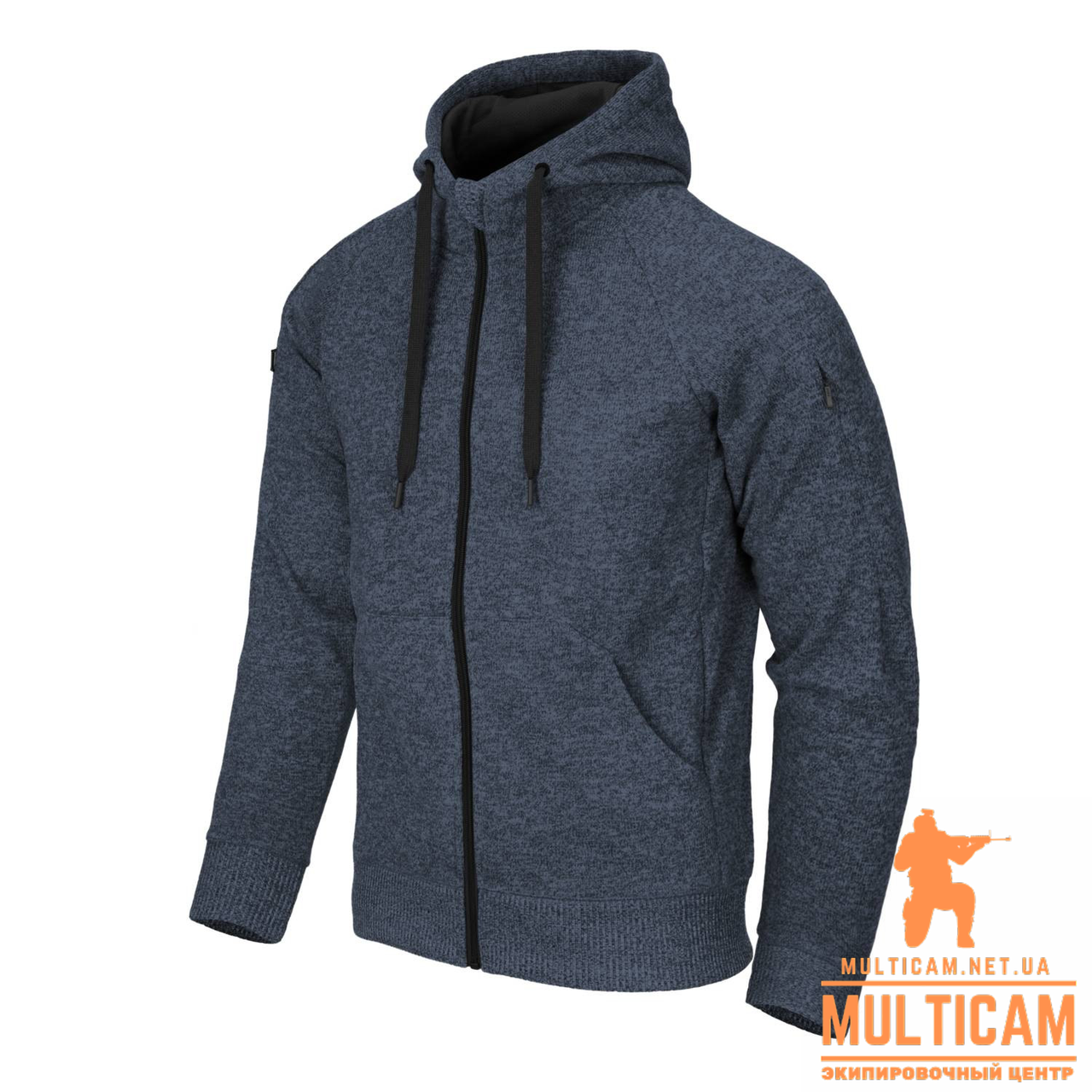 

Кофта худи Helikon-Tex® Covert Hoodie (FullZip)® - Blue Melange, Синий