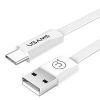 Кабель синхронизации Usams USB Type-C 1.2m 2A белый (US-SJ200-WT)