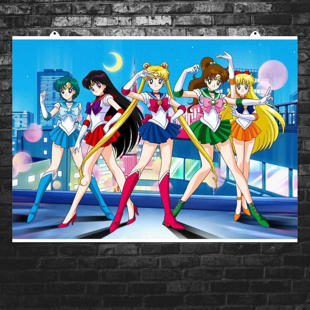 

Постер "Сейлор Мун и Воины в матросках". Sailormoon, аниме. Размер 60x85см (A1). Глянцевая бумага