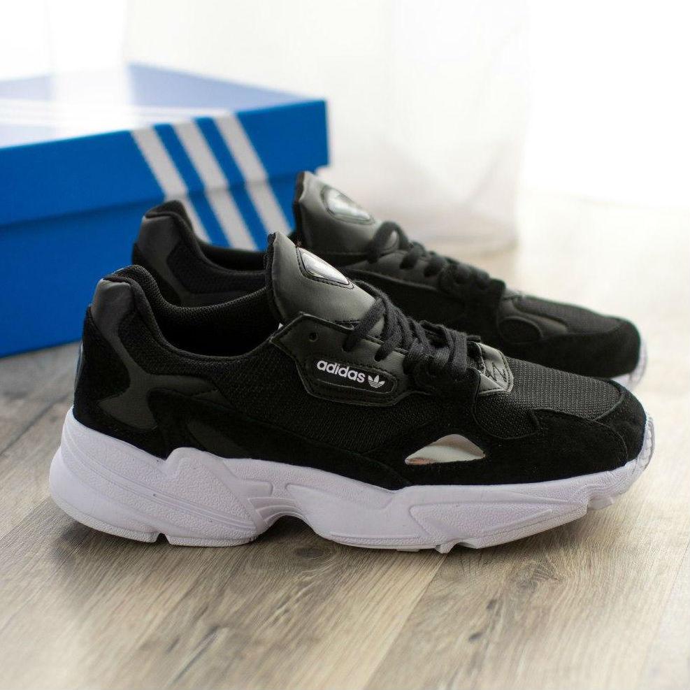 

Adidas Falcon Black White | кроссовки женские; черно-белые; осенние/весенние 40eur - 25.5cm