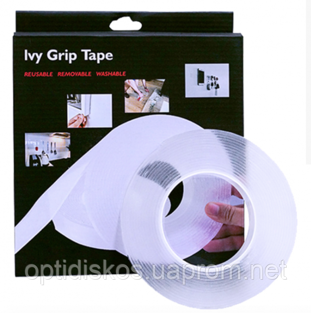 Многоразовый крепежный скотч Ivy Grip Tape, 5м