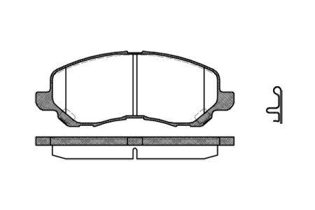 

Тормозные колодки, к-кт. PEUGEOT 4008 / DODGE CALIBER / DODGE AVENGER 1996-2017 г.