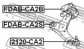 

Сайлентблок рычага FORD S-MAX (WA6) / FORD MONDEO IV (BA7) 2006-2015 г.