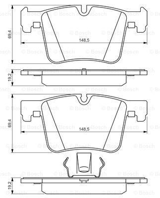 

Тормозные колодки к-кт. BMW 1 (F21) / BMW 1 (F20) / BMW X4 (F26) 2010-2019 г.