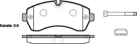 

Тормозные колодки, к-кт. VW CRAFTER 30-50 фургон (2E_) 2006-2016 г.