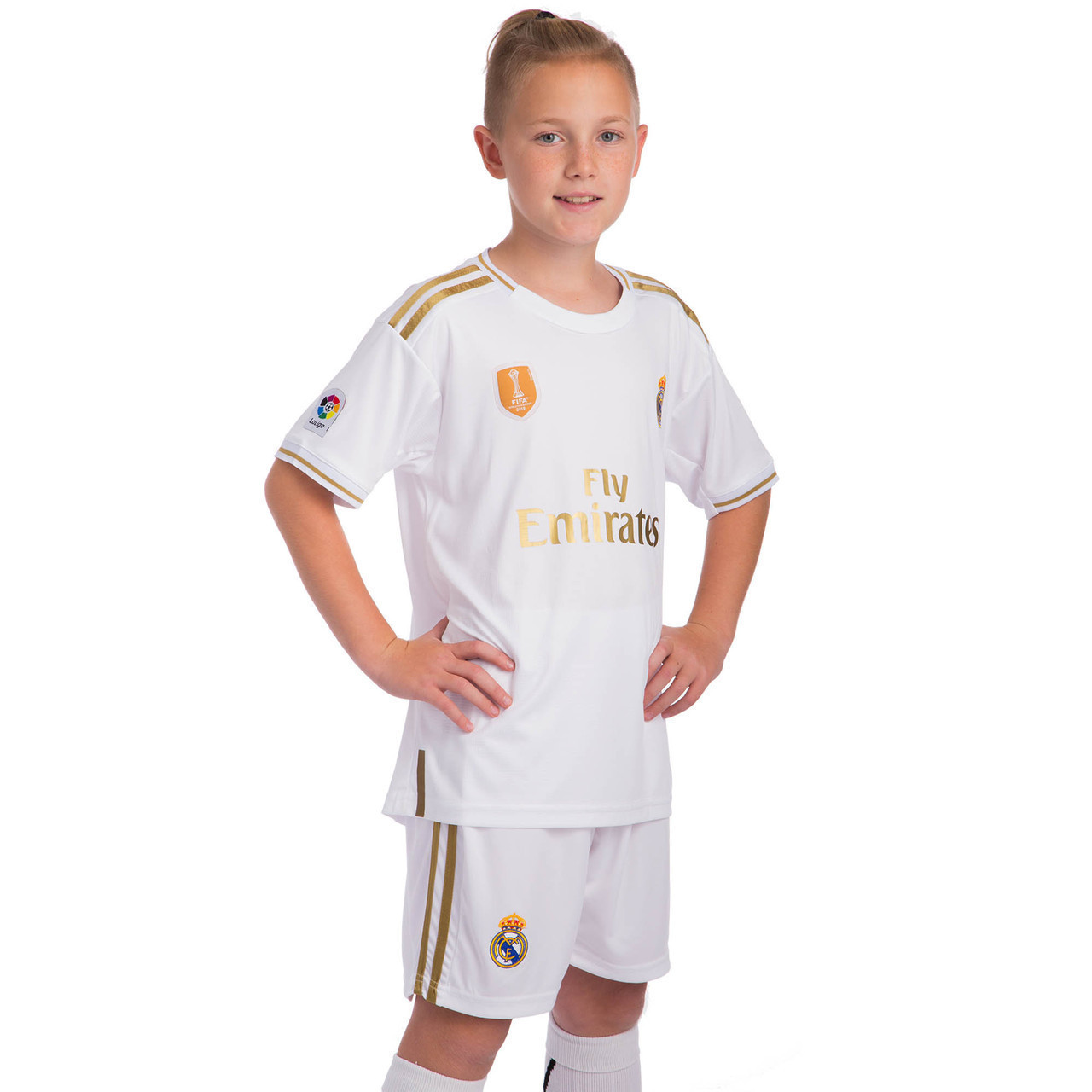 

Форма футбольная детская REAL MADRID Реал Мадрид Zelart домашняя 0953 XL (28) рост 150-155 см