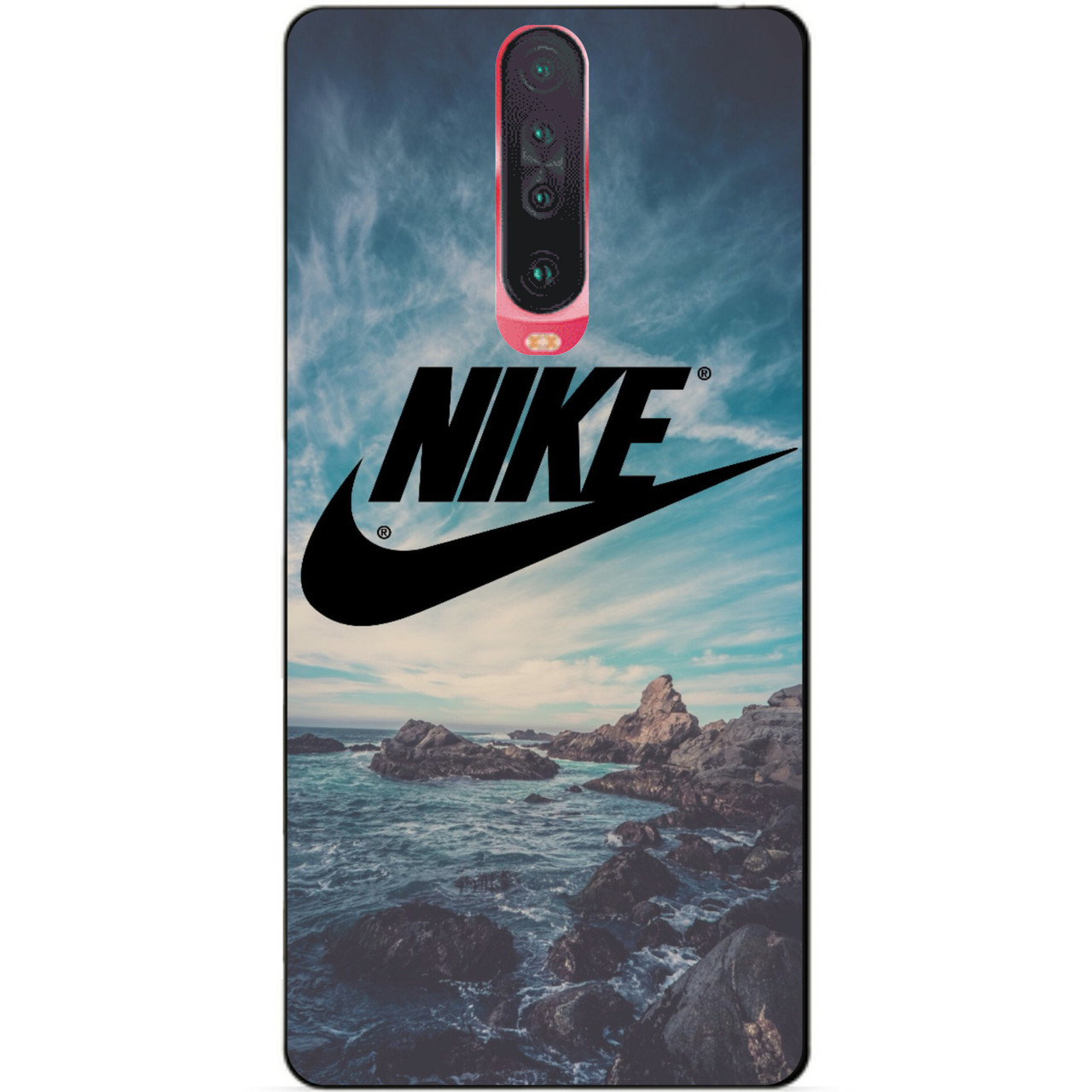 

Силиконовый чехол бампер для Xiaomi Pocophone X2 с рисунком Nike, Разные цвета