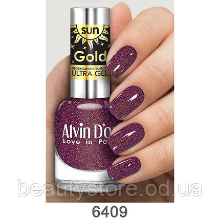 Лак для ногтей "Alvin D'or" 15ml *SUN GOLD ADN-6409, фото 2