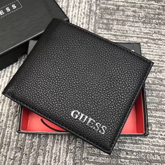 Кошелек мужской черный кожаный стильный в подарочной коробке Guess Гес,  цена 900 грн — Prom.ua (ID#1118673714)