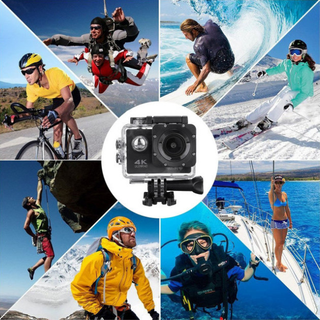 Экшн-камера Action Camera B5 WiFi 4K с водонепроницаемым боксом Лучшая