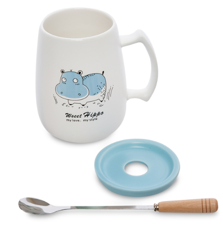 

Чашка с крышкой Бегемот 500 мл MUG-309/3