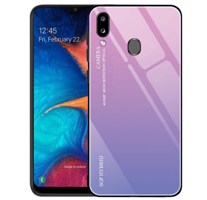 

Чехол-бампер Primolux Gradient Glass для Samsung Galaxy A20 2019 (SM-A205) / A30 2019 (SM-A305) - Pink, Розовый градиент