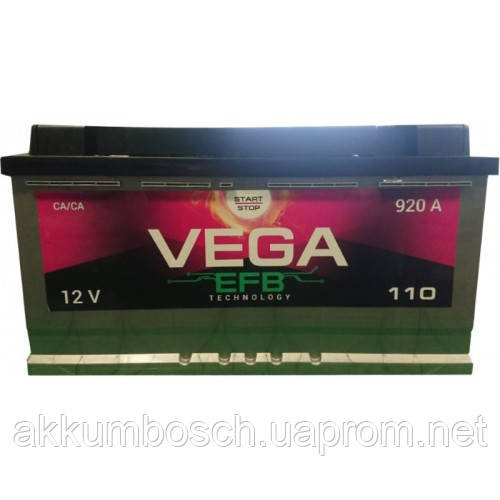 

Автомобильный аккумулятор Vega 6СТ-110 R+ EFB Start/Stop