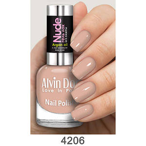 Лак для ногтей *NUDE с Аргановым маслом "Alvin D'or" ADN-4206 ULTRA GEL