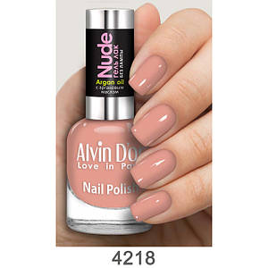 Лак для ногтей *NUDE с Аргановым маслом "Alvin D'or" ADN-4218 ULTRA GEL