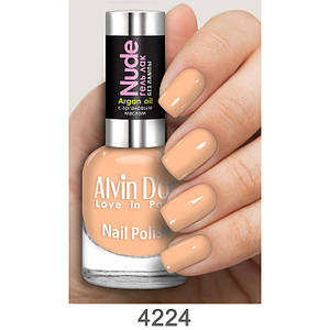 Лак для ногтей NUDE с Аргановым маслом "Alvin D'or" ADN-4224 ULTRA GEL