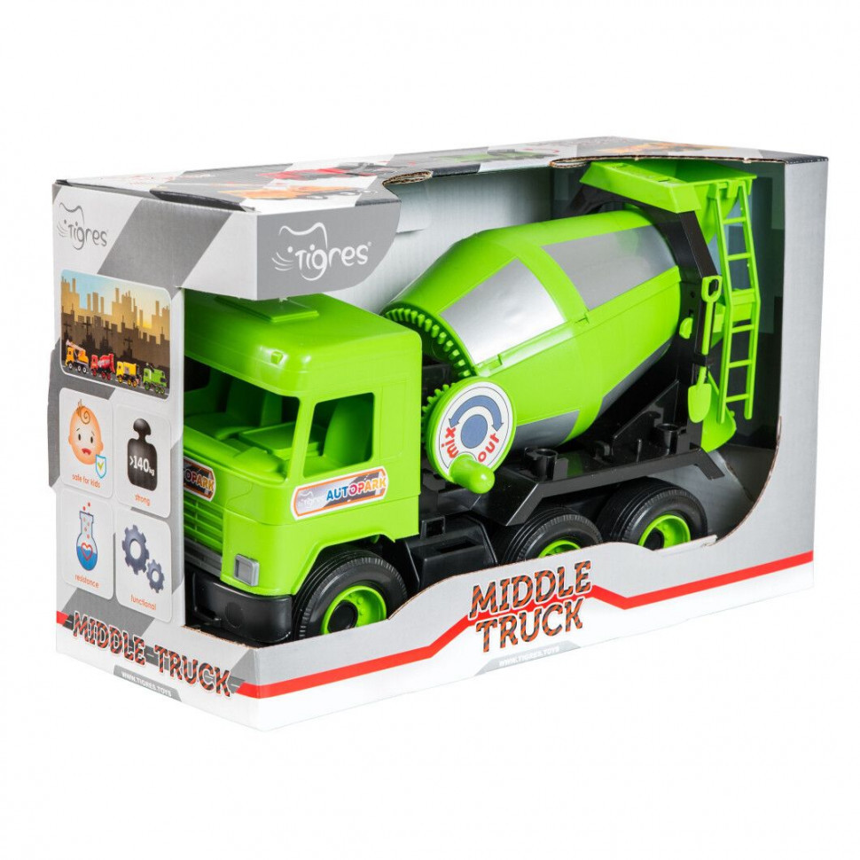 

Игрушечная машинка Бетономешалка "Middle truck" 39485