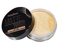 Рассыпчатая пудра для лица Ruby Rose Matte Touch Setting Perfectiing Loose Powder №4 Banana