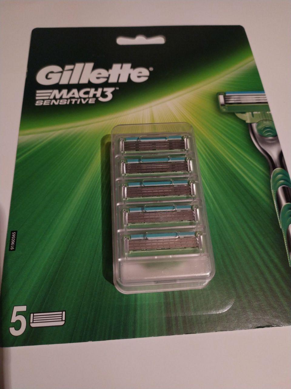 Змінні картриджі для гоління Gillette Mach 3 Sensitive (5шт.)