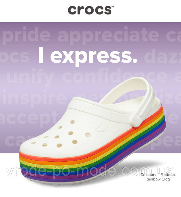 Crocs Platform Rainbow 