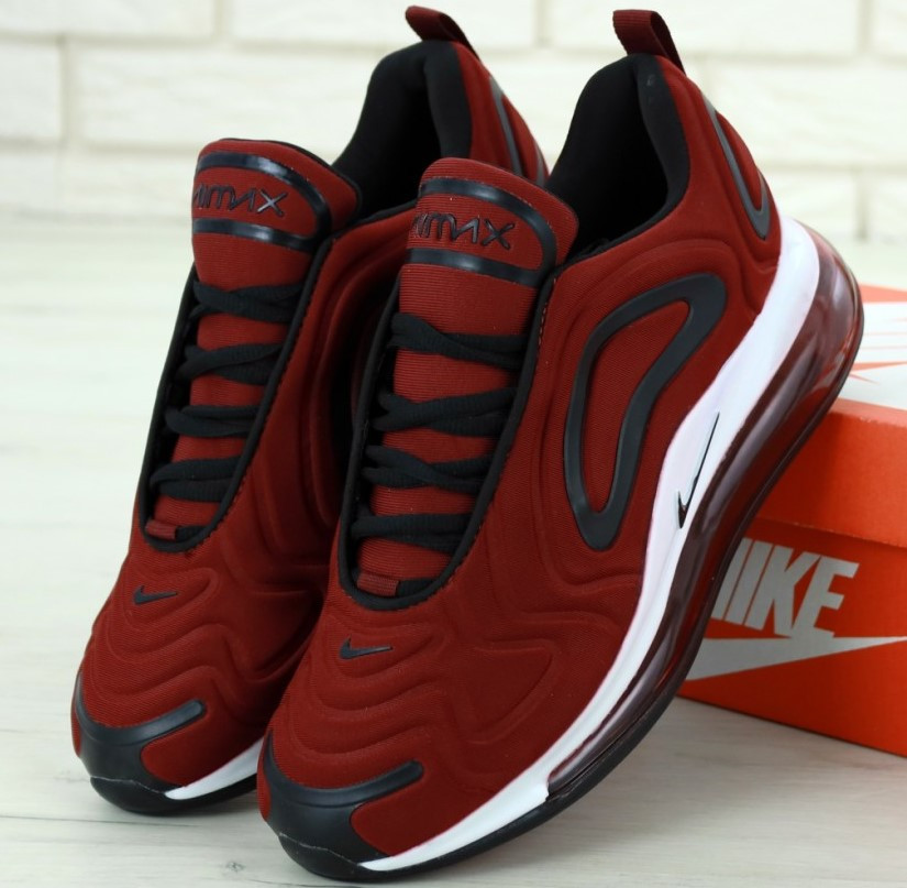 

Мужские кроссовки Nike Air Max 720 Красные 1в1 как Оригинал! (ААА+) 44, Красный