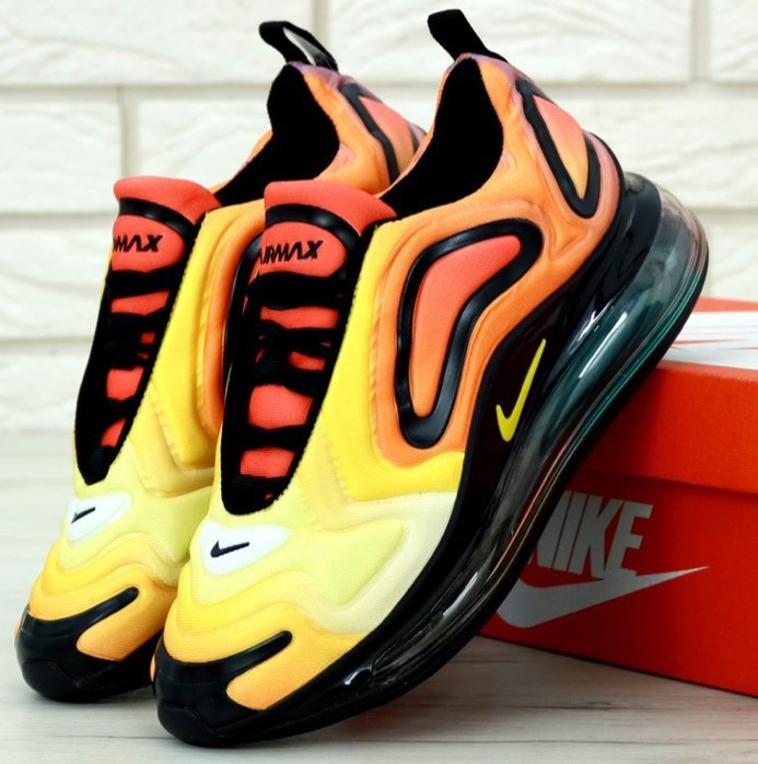 

Мужские кроссовки Nike Air Max 720 желтые 1в1 как Оригинал! (ААА+), Разные цвета