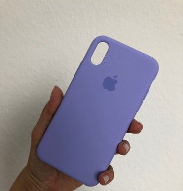 

Силиконовый чехол Apple Silicone Case для iPhone X Xs glycine Soft touch Люкс качество гортензия, Голубой