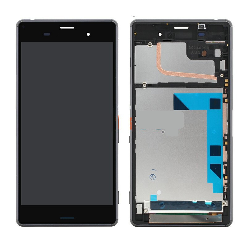 Дисплей Sony D6603/ D6643 Xperia Z3 с сенсором чёрный + рамка