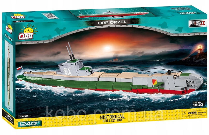 

Конструктор COBI Польская подводная лодка ORP Orzel COBI-4808 (Made in EU)