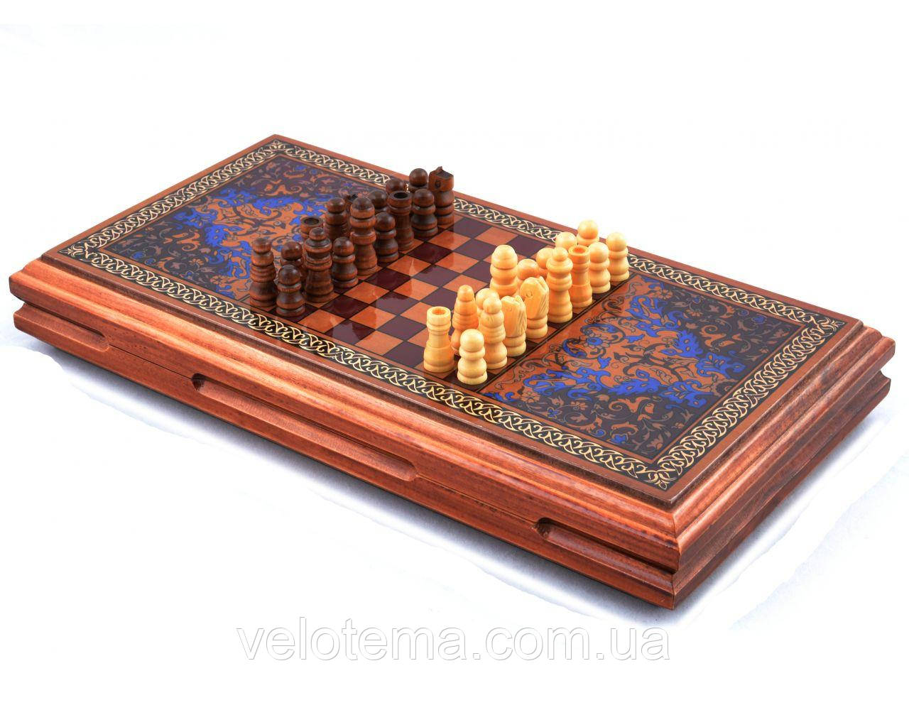 

Игровой набор 3в1 нарды шахматы и шашки (32х32 см) XLY-730