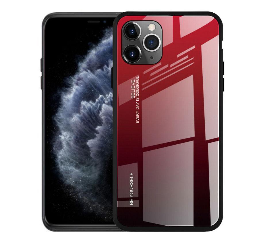 

Чехол бампер Primolux Gradient Glass для Apple iPhone 11 Pro - Red, Красный градиент