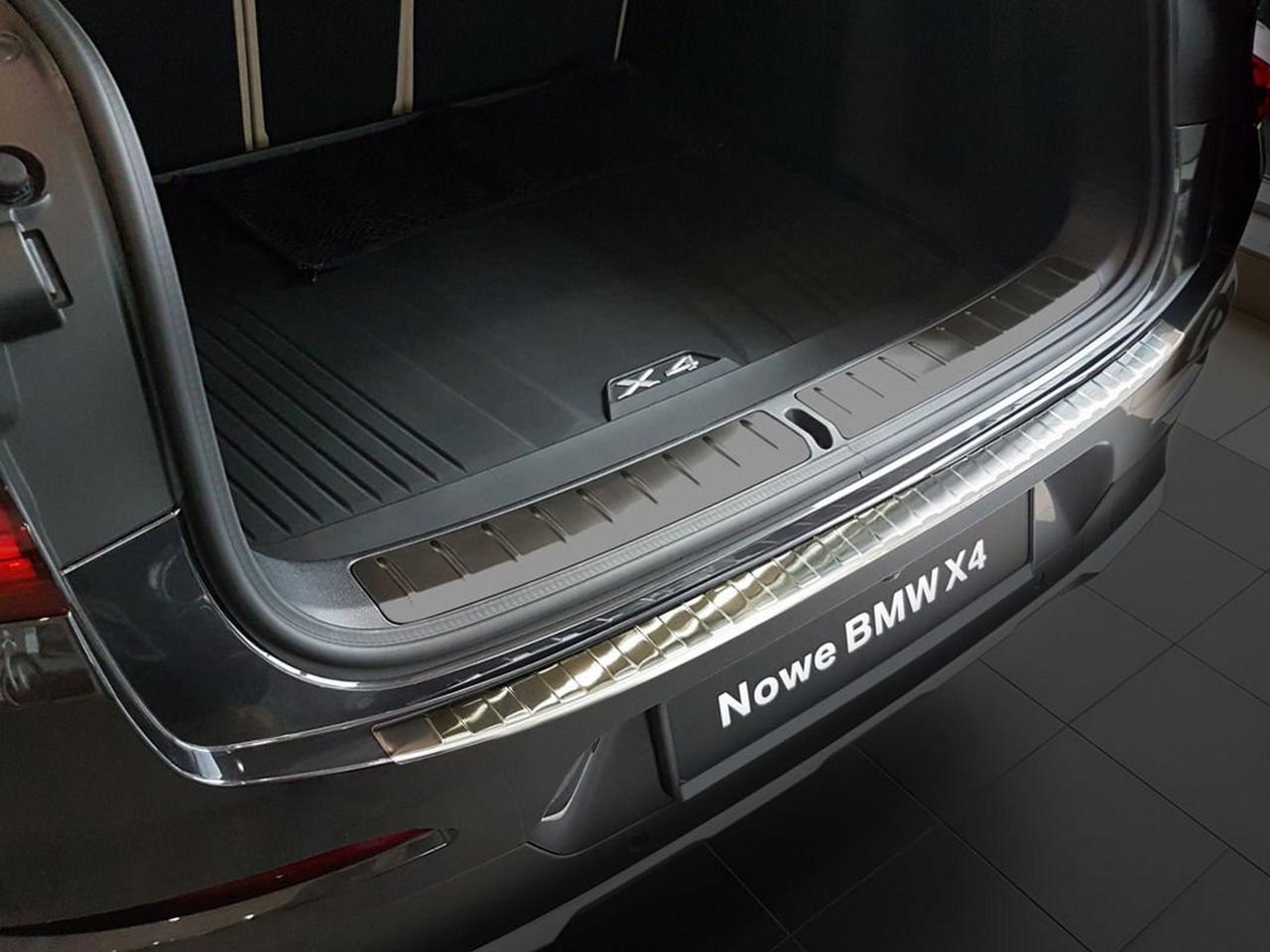 Захисна накладка на задній бампер для BMW X4 G02 2017+ /нерж.сталь/, фото 5