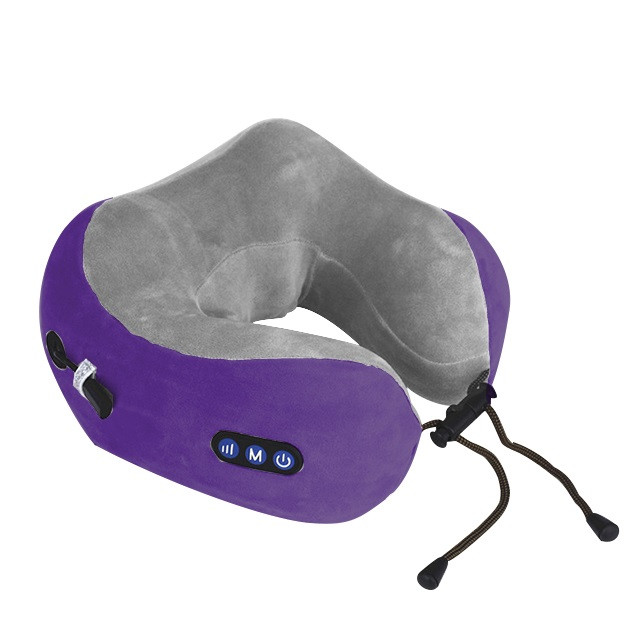 

Аккумуляторная массажная подушка SUNROZ U-Shaped Massage Подушка для шеи Фиолетово-серый (SUN6538)