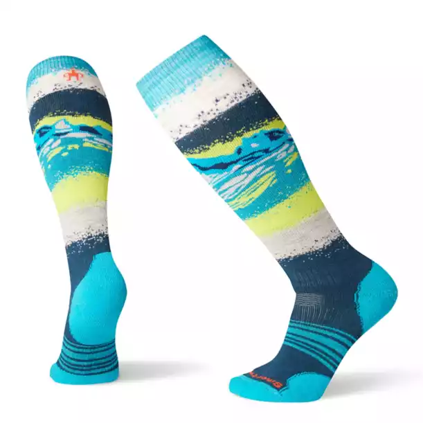 

Носки женские Smartwool PhD Snow Medium, Синий-голубой