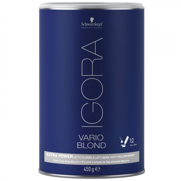 

Беспылевой порошок, осв-е до 8 ур. (белый) IGORA Vario Blond Super Plus Schwarzkopf