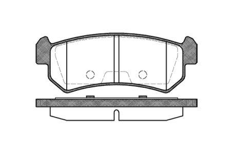 

Тормозные колодки, к-кт. DAEWOO NUBIRA (J100) / BUICK / BUICK / BUICK 1997-2013 г.