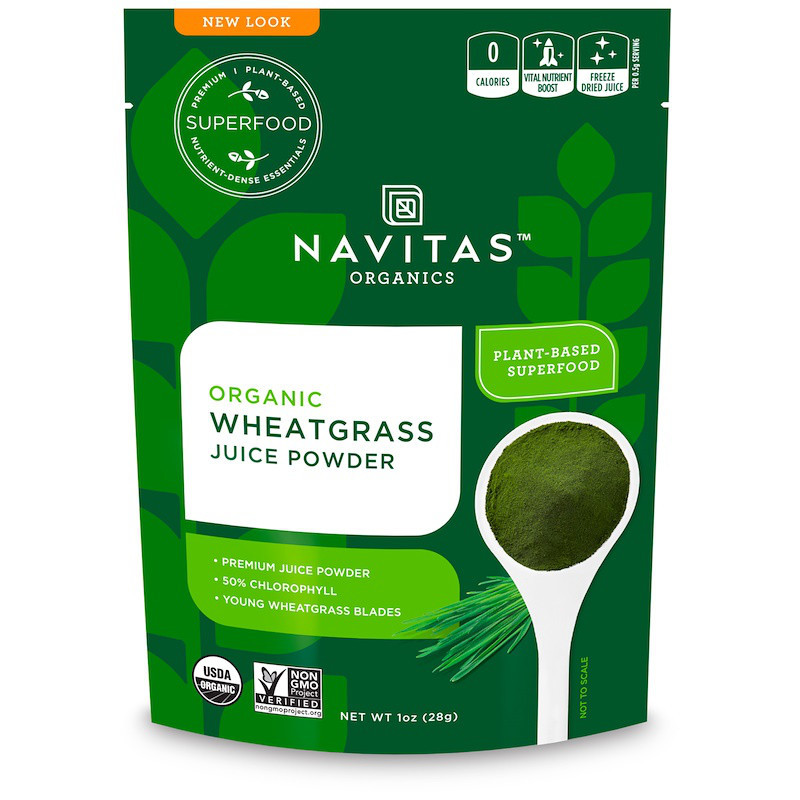 

Пророщенная пшеница, пырей, Wheat Grass, Navitas Naturals, 28 грамм