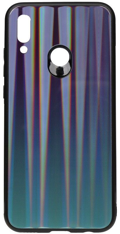 

Чехол-накладка TOTO Aurora Print Glass Case Huawei P Smart 2019 Blue, Синий;голубой