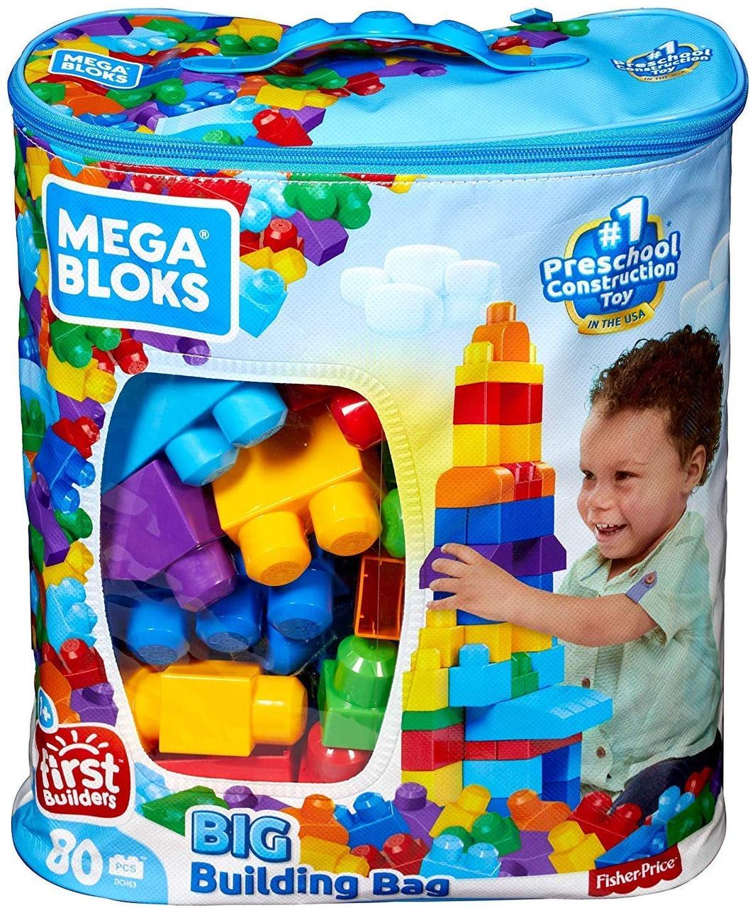 

Конструктор Mega Bloks first builder для малышей 80 шт, оригинал