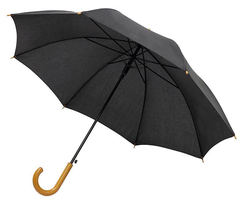 

Зонт трость Bergamo Promo полуавтомат, черный