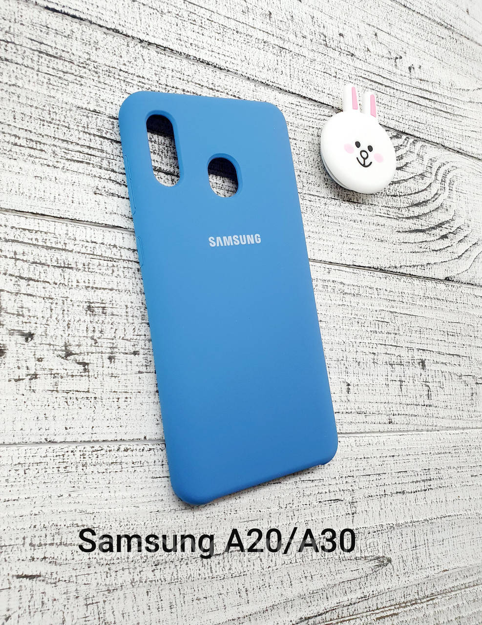 

Чехол накладка Samsung Galaxy A20/A30 для телефона, Голубой