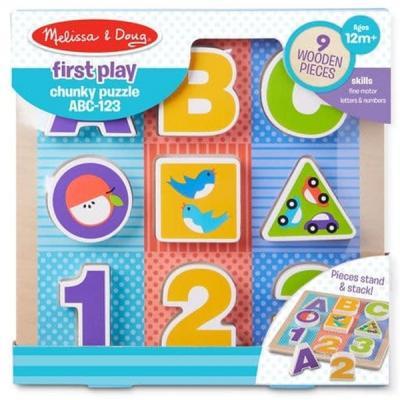 

Развивающая игрушка Melissa&Doug Формовой пазл Буквы/Цифры (MD1899)