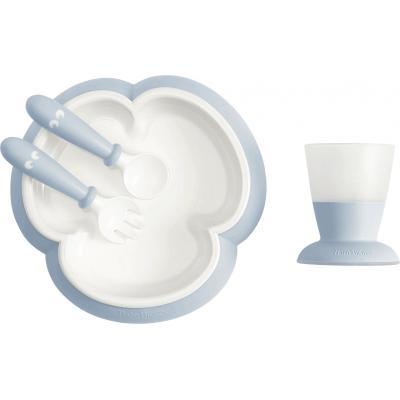 Набор детской посуды Baby Bjorn Feeding Set, Powder Blue (78167)