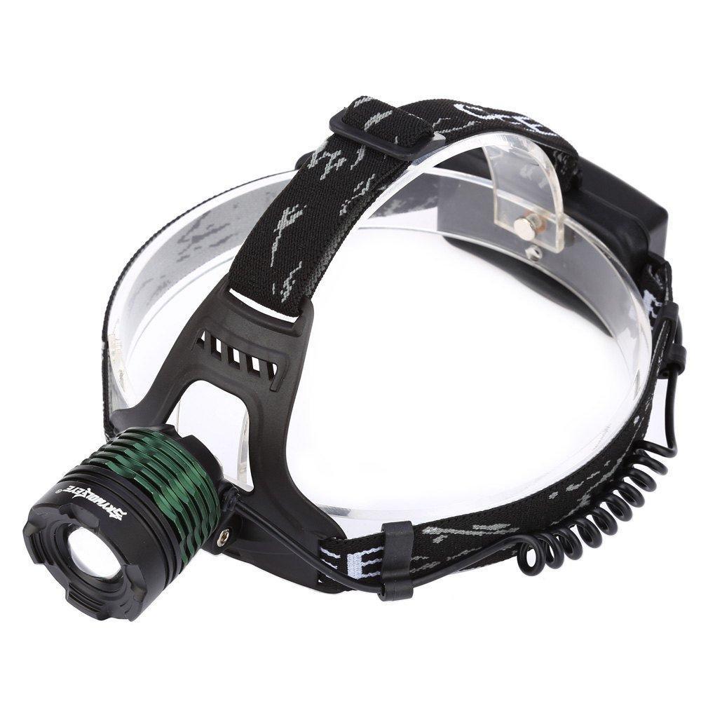 

Фонарь налобный CREE K12 T6 белый свет 2 аккумулятора+зарядка Black