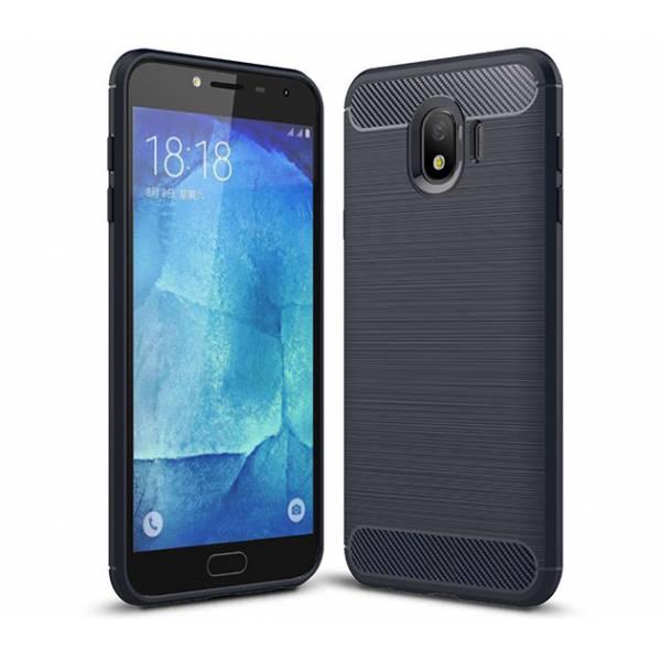 

Чехол накладка Polished Carbon для Samsung Galaxy J4 2018 синий