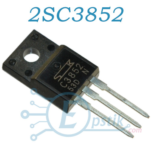 2SC3852, транзистор біполярний NPN, 3А, 80В, TO220F