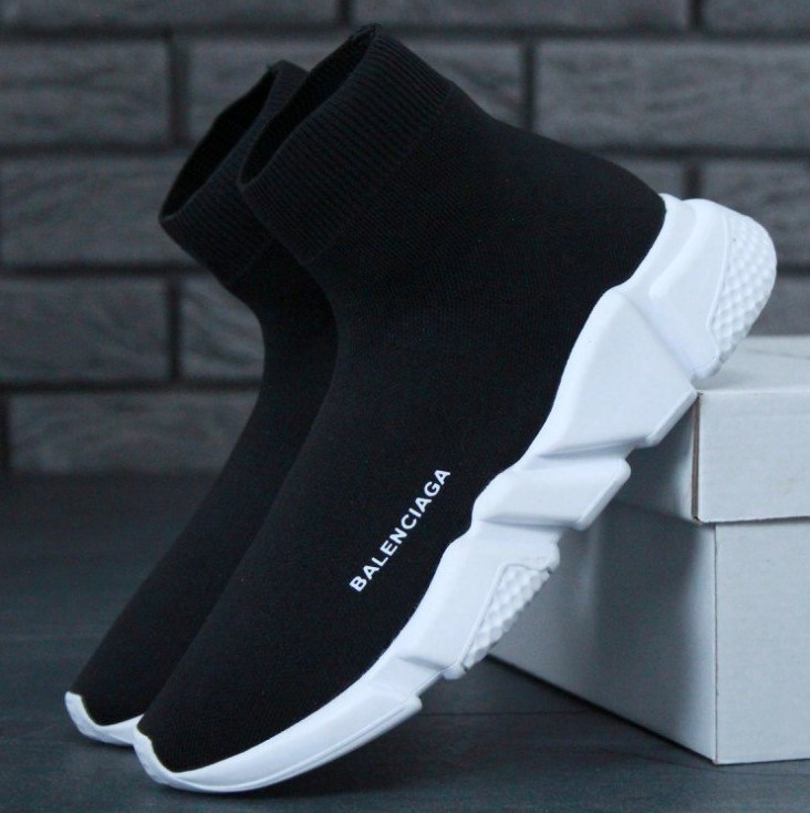 

Кроссовки Balenciaga Speed Trainer Sock Black White 1в1 как Оригинал! ТОП (ААА+) 45, Черно-белый